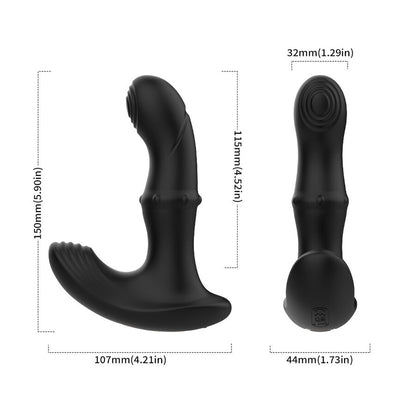 Vibrateur de prostate anal avec télécommande noir – Armony