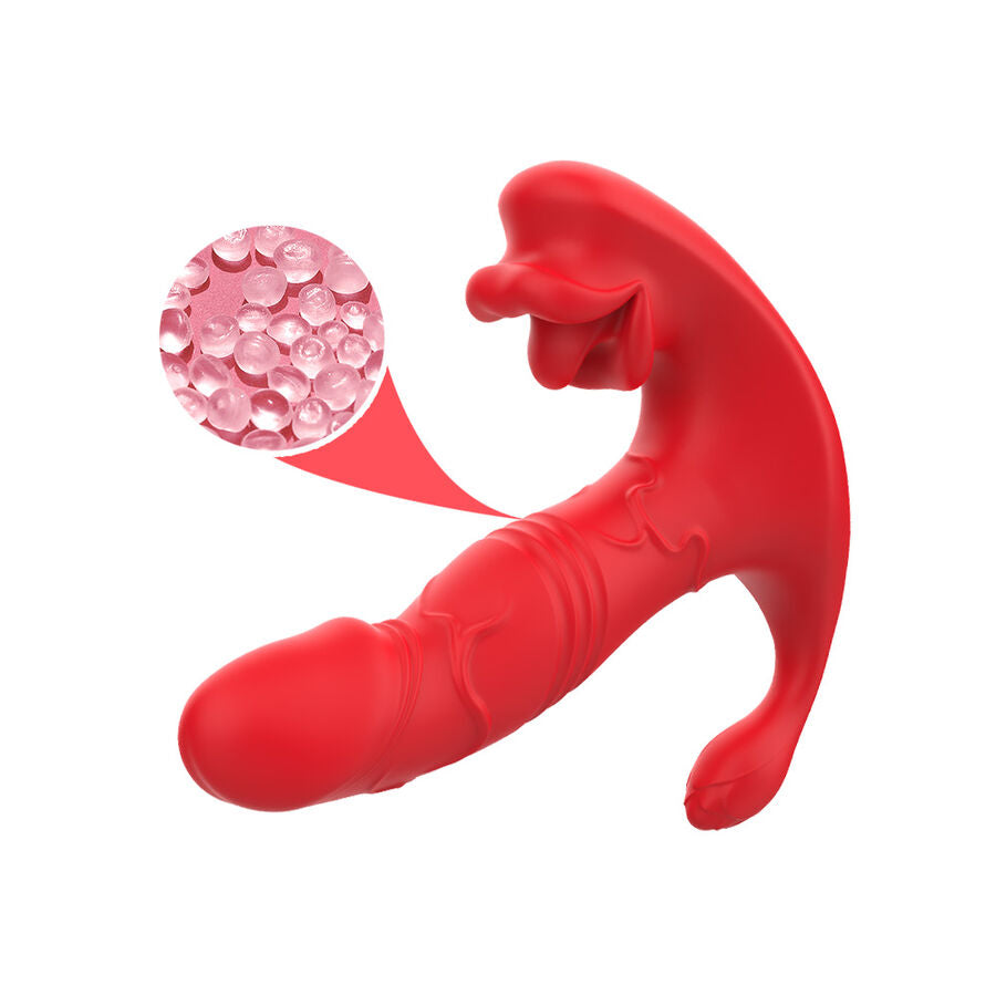 Vibrateur anal culotte stimulateur point c et g télécommande rouge – Armony