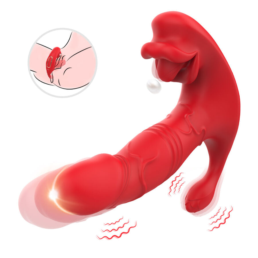 Vibrateur anal culotte stimulateur point c et g télécommande rouge – Armony