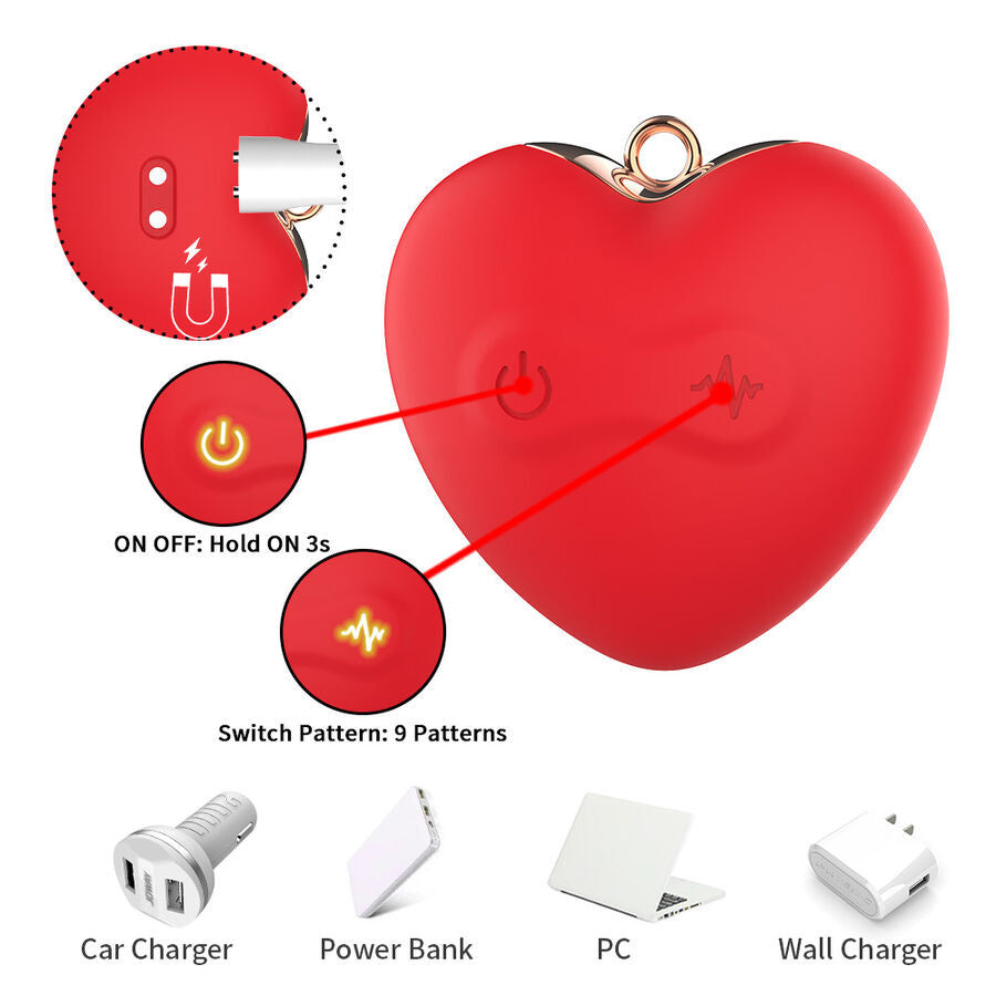 Pinces à tétons magnétiques à vibration forme papillon rouges – Armony