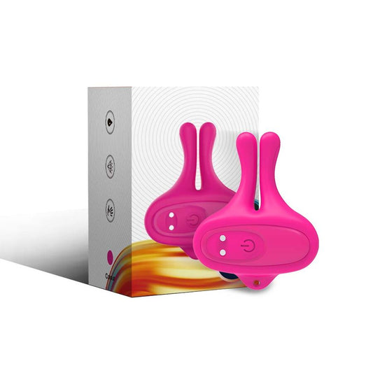 Pinces à tétons magnétiques vibratoires en forme de lapin rose – Armony