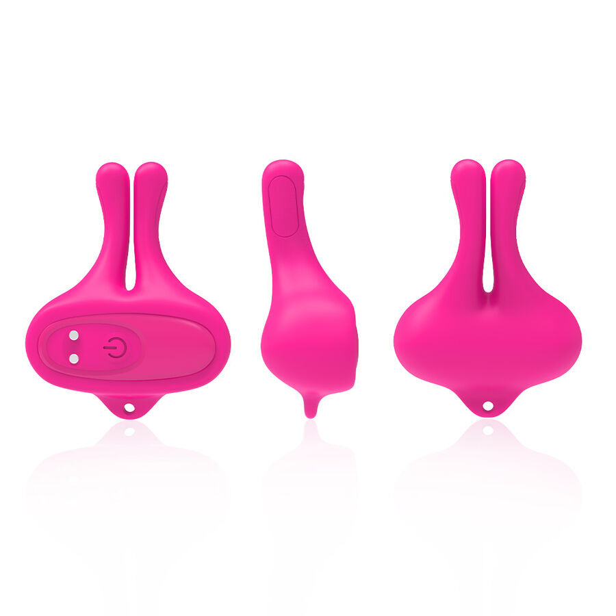 Pinces à tétons magnétiques vibratoires en forme de lapin rose – Armony