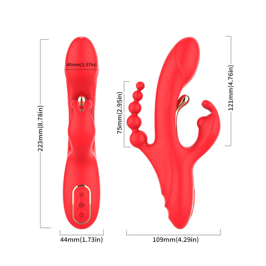 Stimulateur clitoridien stimulateur de point g et de clitoris vibrateur rouge – Armony