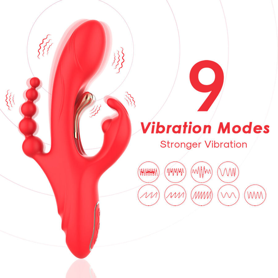 Stimulateur clitoridien stimulateur de point g et de clitoris vibrateur rouge – Armony