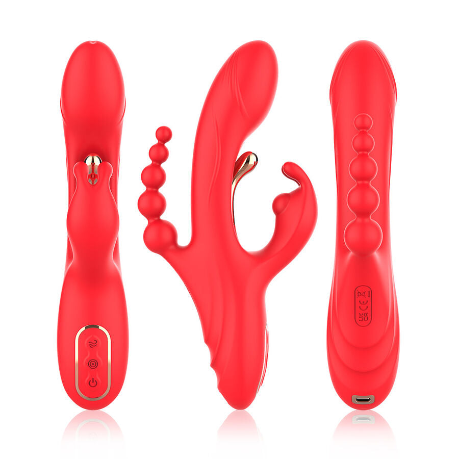 Stimulateur clitoridien stimulateur de point g et de clitoris vibrateur rouge – Armony