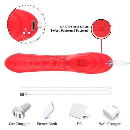 Stimulateur clitoridien stimulateur de point g et de clitoris vibrateur rouge – Armony