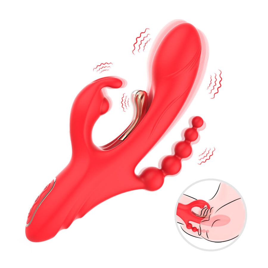 Stimulateur clitoridien stimulateur de point g et de clitoris vibrateur rouge – Armony