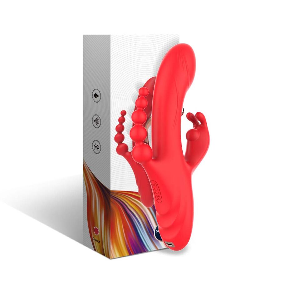 Stimulateur clitoridien stimulateur de point g et de clitoris vibrateur rouge – Armony