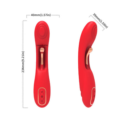 Vibrateur à langue oscillante rouge – Armony