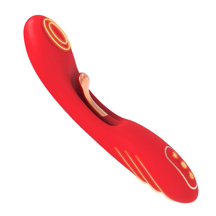 Vibrateur à langue oscillante rouge – Armony