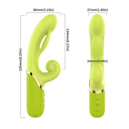 Inflable point a stimulateur vibrateur vert – Armony