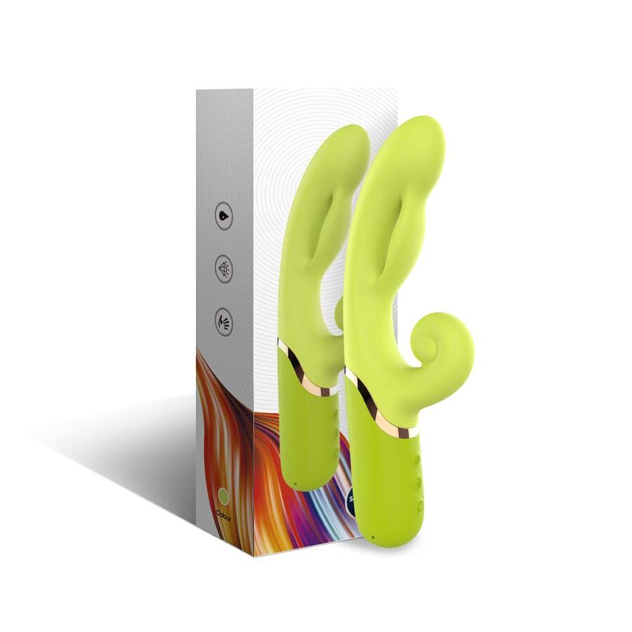 Inflable point a stimulateur vibrateur vert – Armony