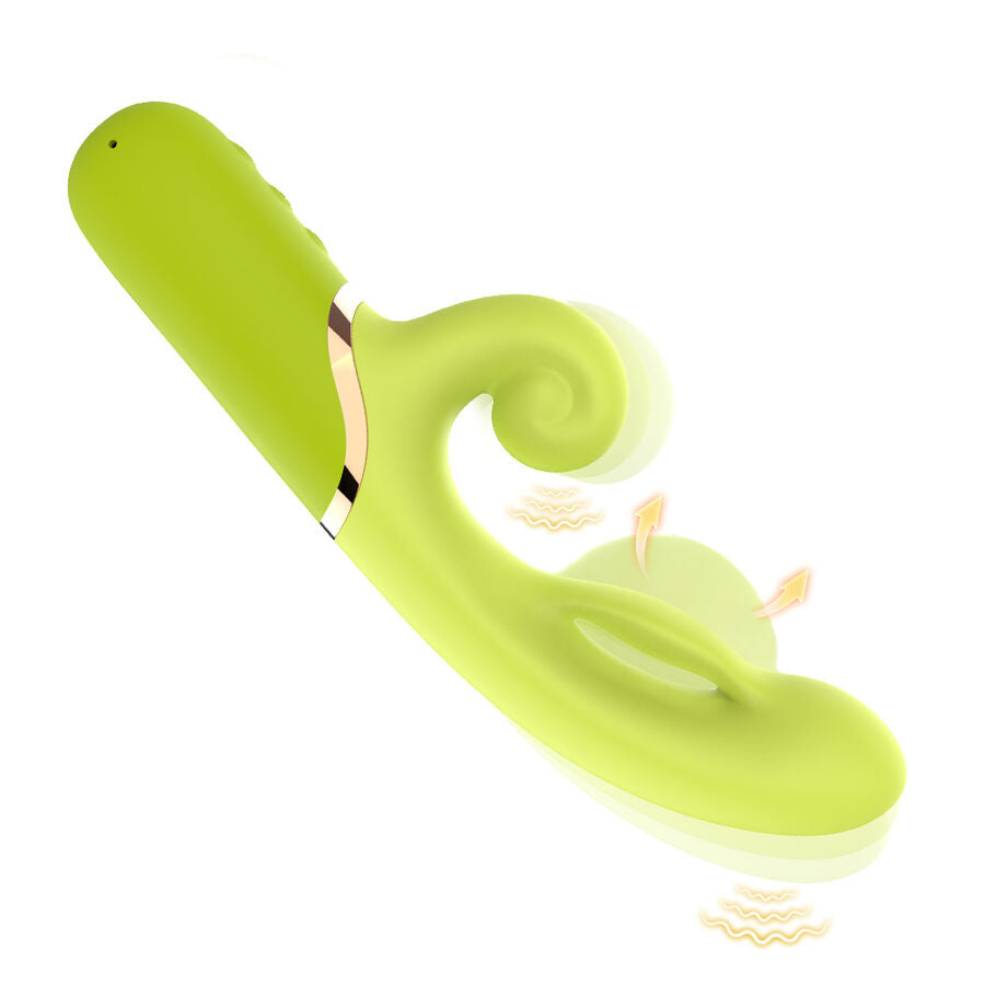 Inflable point a stimulateur vibrateur vert – Armony
