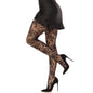 LEG AVENUE - COLLANTS RÉSILLE AVEC NŒUD NOIR