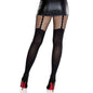 LEG AVENUE - COLLANTS EFFET PORTE-JARRETELLES AVEC DÉTAIL DENTELLE NOIR