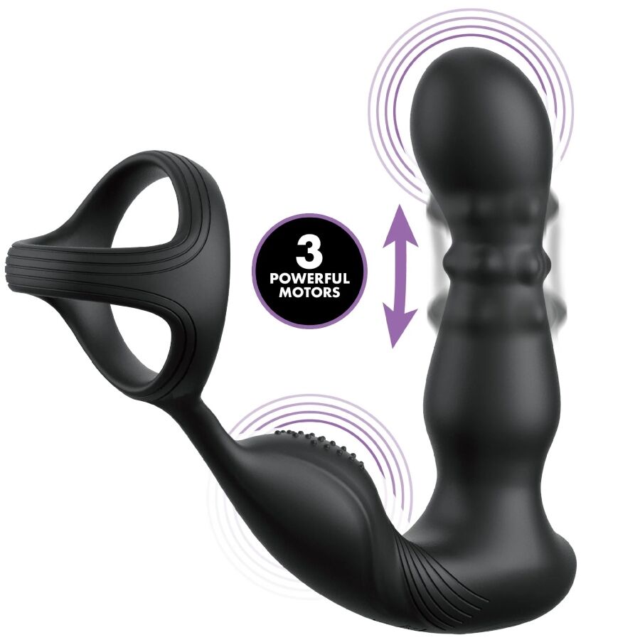 Vibrateur anneau anal vibrant et masseur avec télécommande – Anal Fantasy Elite Collection