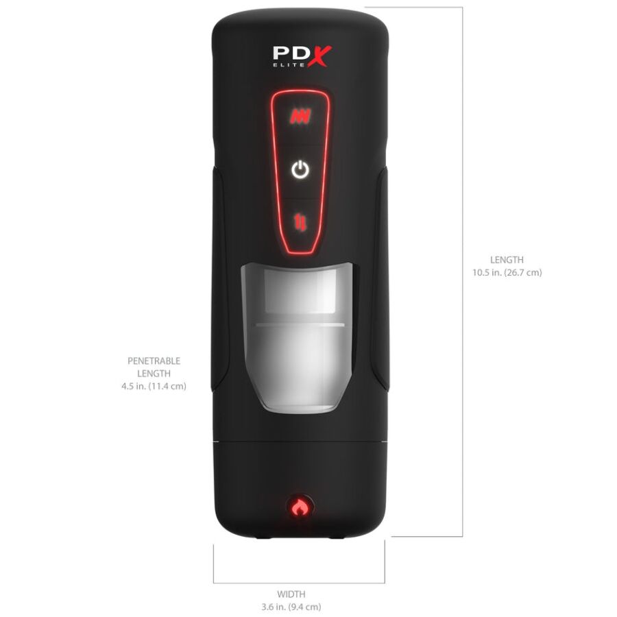 Masturbateur automatique milk me hotter avec vibration à effet de poussée et de chaleur –