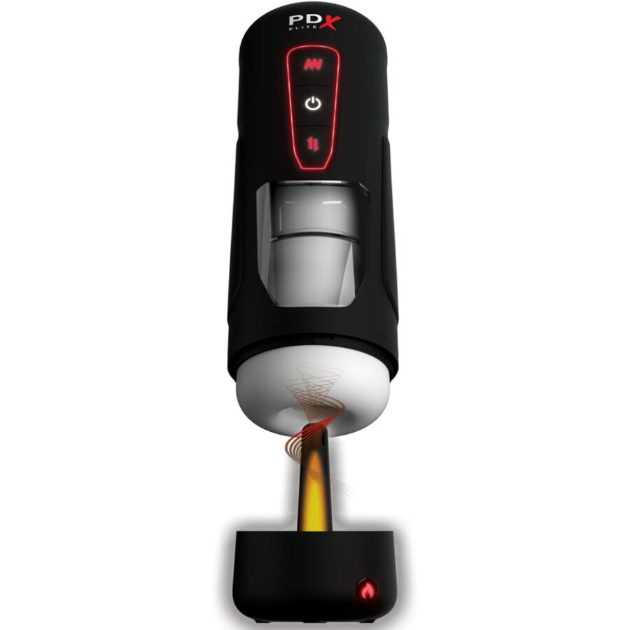 Masturbateur automatique milk me hotter avec vibration à effet de poussée et de chaleur –