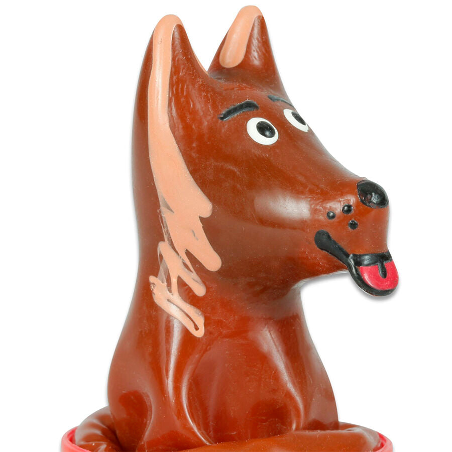 Préservatifs fantaisie peints à la main en forme de chien – Condomerie