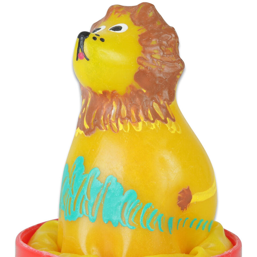 Préservatifs fantaisie peints à la main lion assis – Condomerie