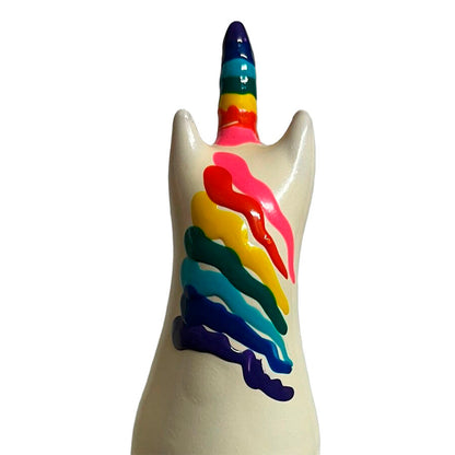 Préservatifs fantaisie peints à la main licorne arc-en-ciel – Condomerie