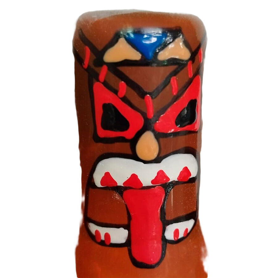 Préservatifs fantaisie peints à la main tiki TOTEM-01 – Condomerie