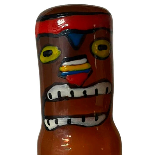 Préservatifs fantaisie peints à la main tiki totem-hawaii-03 – Condomerie