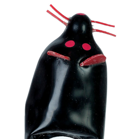 Préservatifs fantaisie peints à la main souris noir – Condomerie