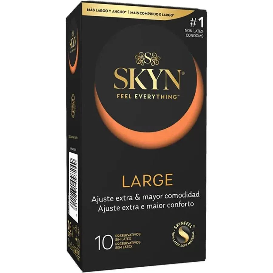 Skyn – Grands Préservatifs à Ajustement Supplémentaire 10 Unités
