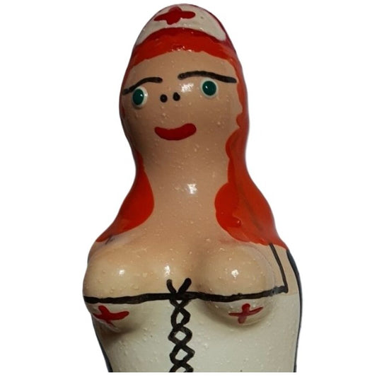 Préservatifs fantaisie peints à la main infirmière rousse – Condomerie