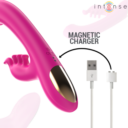 INTENSE - CHRISTINA VIBRATEUR LAPIN MULTIFONCTION 22,5 CM ROSE