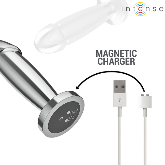 INTENSE - PLUG ANAL 10 VIBRATIONS GODE MÉTALLIQUE AVEC TÉLÉCOMMANDE S