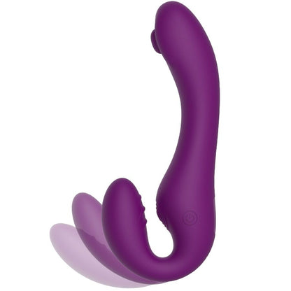 Vibrateur sans strapless 2 en 1 avec télécommande violet – Xocoon