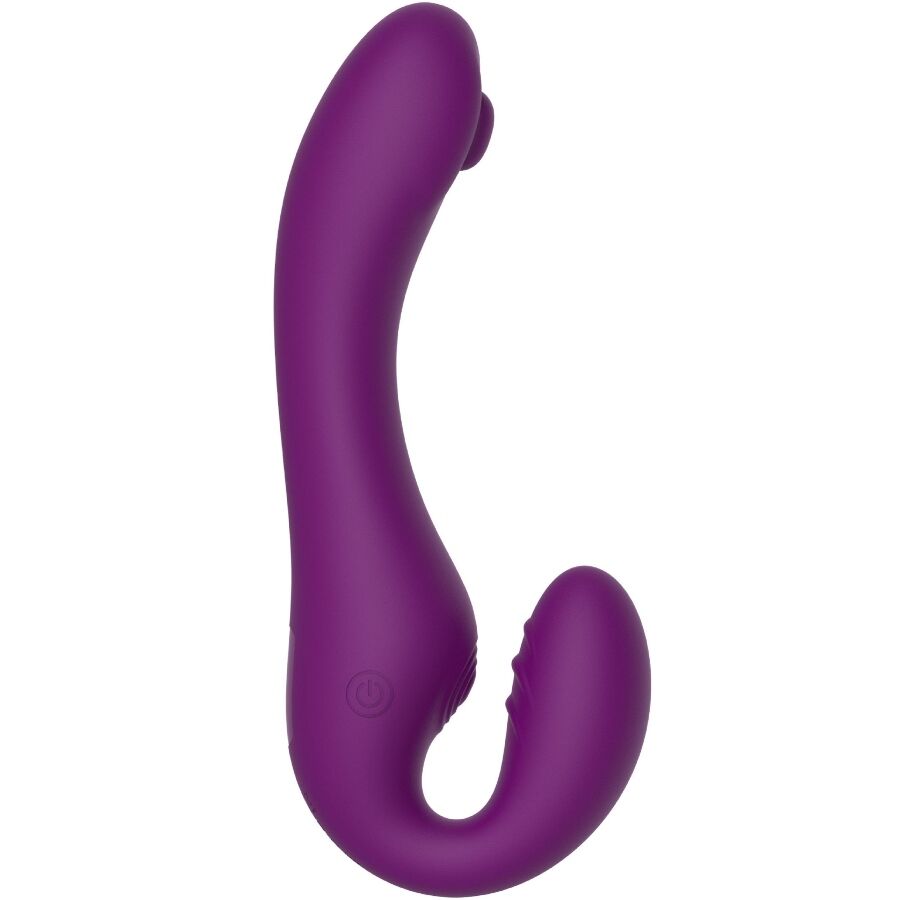 Vibrateur sans strapless 2 en 1 avec télécommande violet – Xocoon