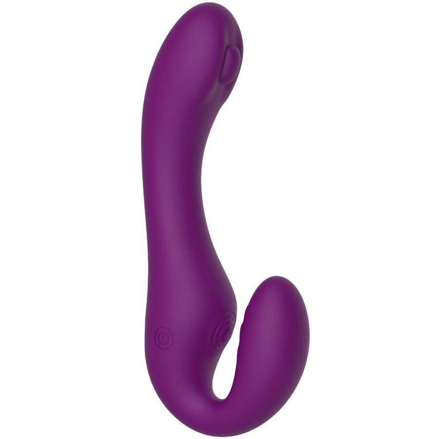 Vibrateur sans strapless 2 en 1 avec télécommande violet – Xocoon