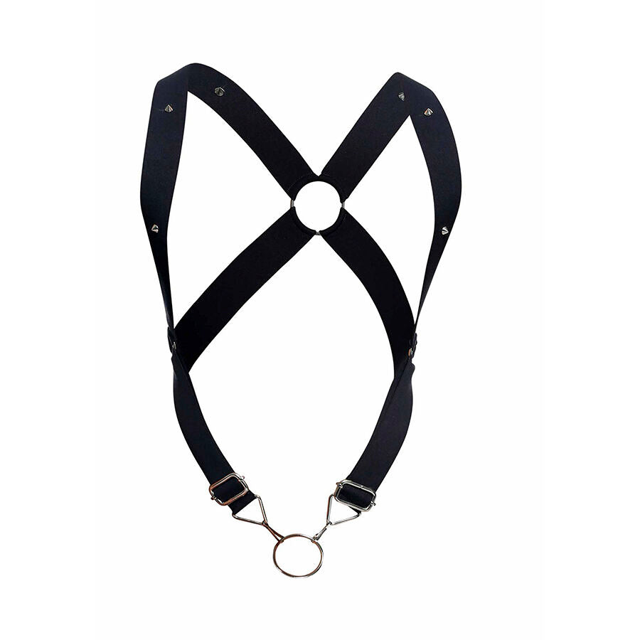 Harnais dorsal croisé noir dngeon – MOB