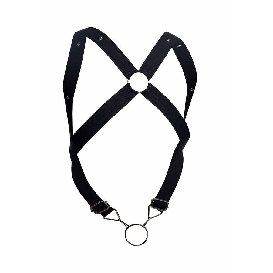 Harnais dorsal croisé noir dngeon – MOB