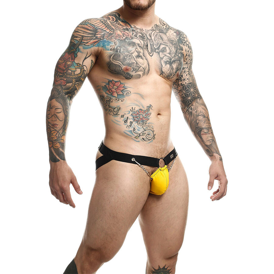 Jockstrap jaune dngeon avec chaînes – MOB