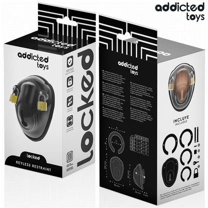 ADDICTED TOYS LOCKED - À PÉNIS VERROUILLÉE SANS CLÉ 11,5 CM