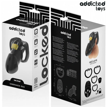 Addicted Toys Locked – Cage à Pénis Unbroken Den 9,8 cm