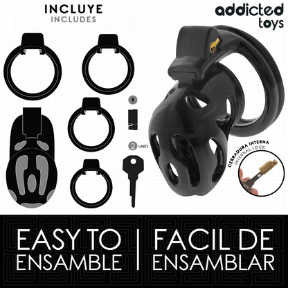 ADDICTED TOYS LOCKED - À PÉNIS CRYPTÉE VERROUILLÉE ET SCELLÉE 8 CM