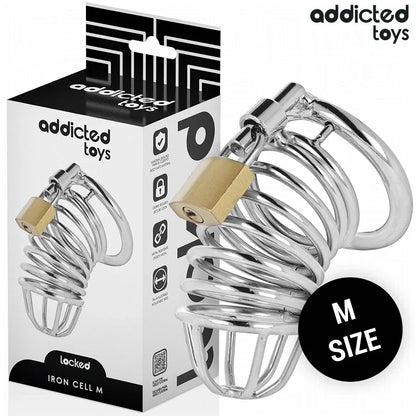 Addicted Toys Locked – Cage à Pénis en Métal Iron Cell Taille M