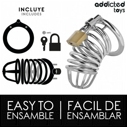 Addicted Toys Locked – Cage à Pénis en Métal Iron Cell 4 cm Taille S