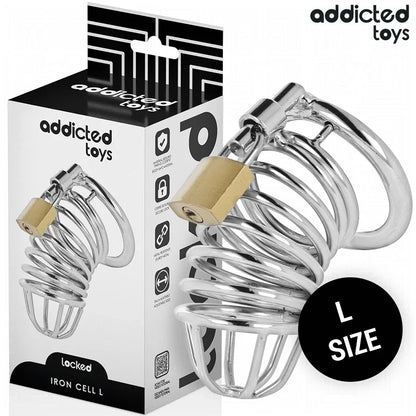 Addicted Toys Locked – Cage à Pénis en Métal Iron Cell 5 cm Taille L