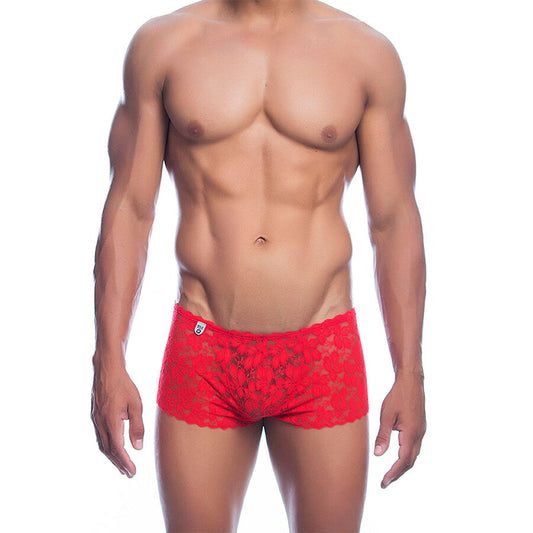 Boxer en dentelle rouge – MOB