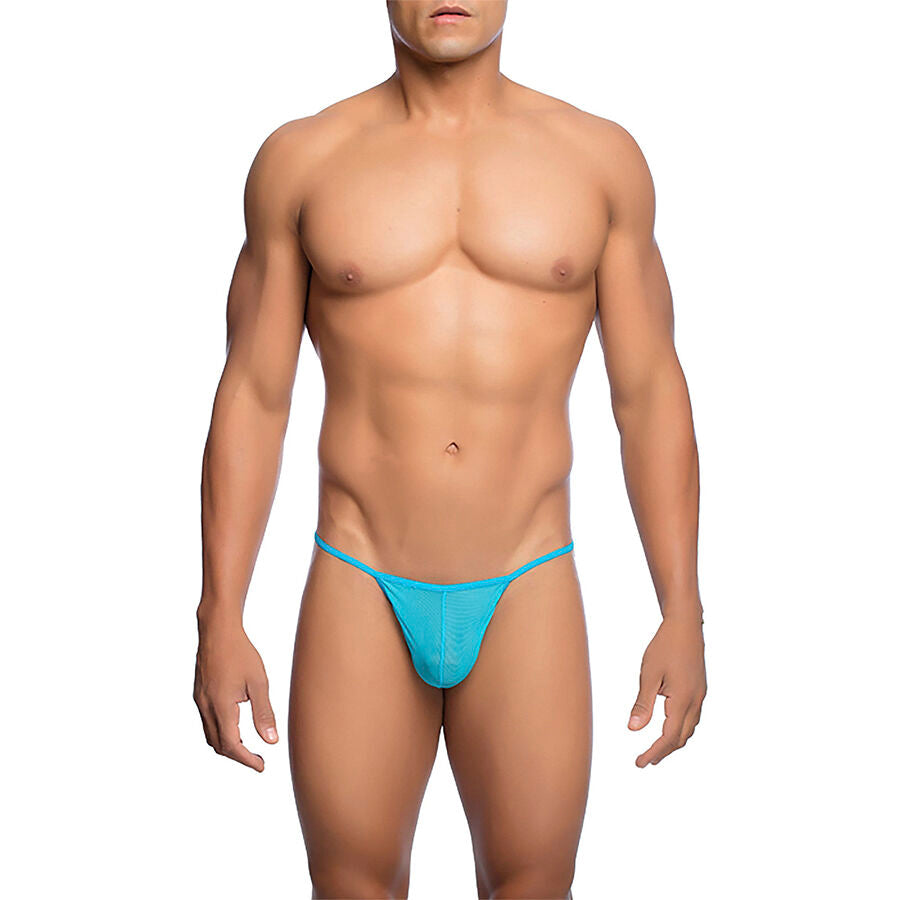 String transparent en t aqua – MOB