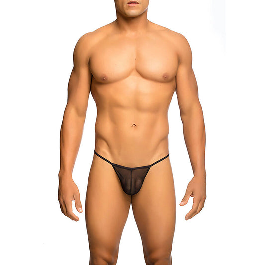 String transparent en forme de t noir – MOB