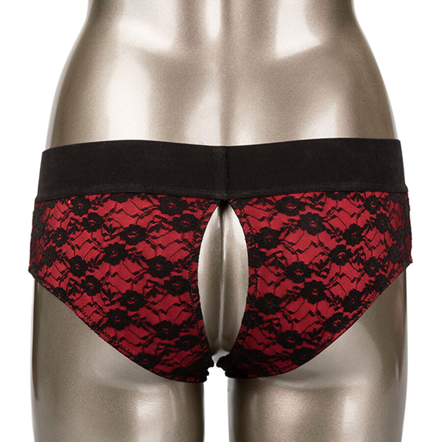 CALEXOTICS - SCANDAL ENSEMBLE DE CULOTTES SANS ENTREJAMBE AVEC GODE TAILLE L/XL