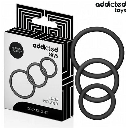 Addicted Toys – Lot de Anneaux en Silicone Modèle 2