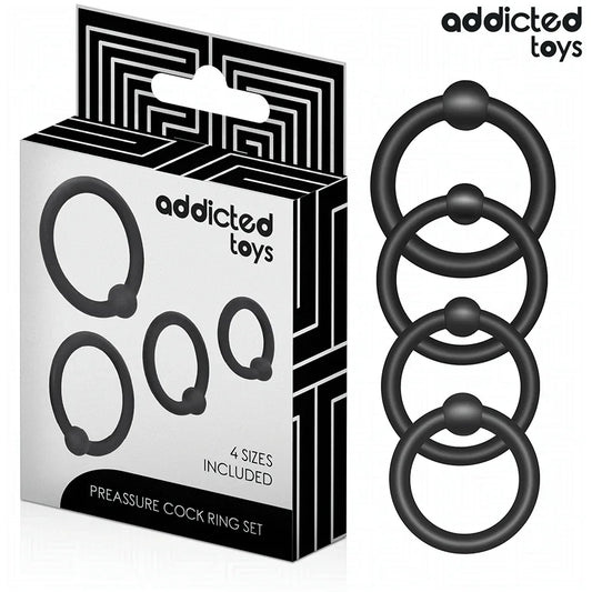 Addicted Toys – Lot D'Anneaux en Silicone à Pression